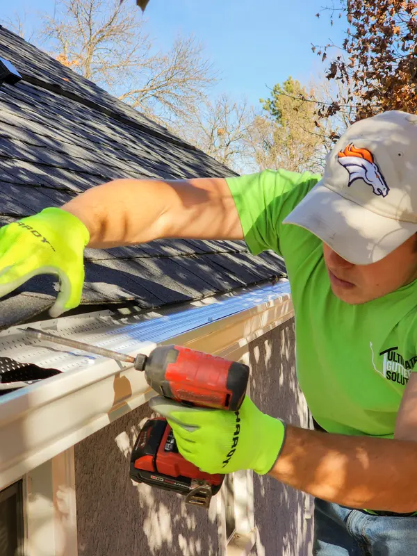 Services 1 team member gutter repair